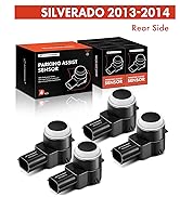 A-Premium 4-PC Reverse Backup Parking Aid Assist Sensor Compatible with Chevy, GMC, Buick, Cadill...