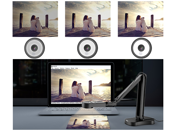 USB document camera teachers classroom teaching 8MP light