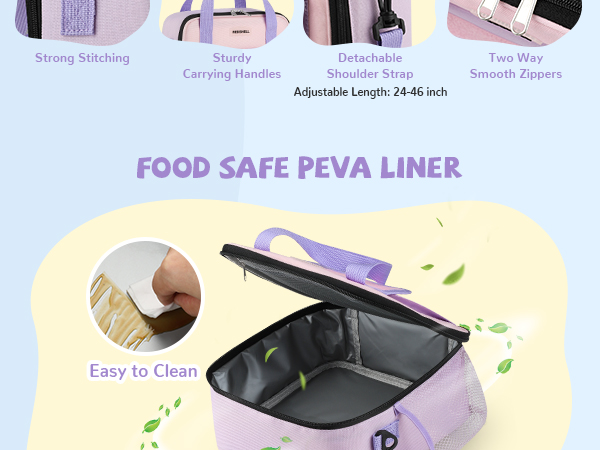 purple lunch box for girls