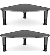 2 Pack Computer Monitor Riser | Triangle Save Space Desktop Corner Stand for Computer Monitor &amp; L...