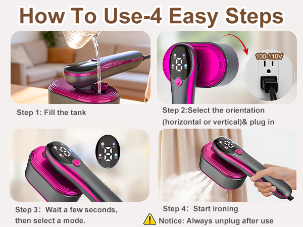 KOKABI Travel Steamer for Clothes