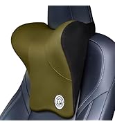 TKLoop Car Neck Pillow for Driving Seat, Soft Memory Foam Headrest Pillow with Adjustable Strap a...