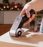 HOTO EdgeFlow Cordless Electric Scissors, Titanium Blade &amp; LED Display, Rechargeable Cardboard Bo...