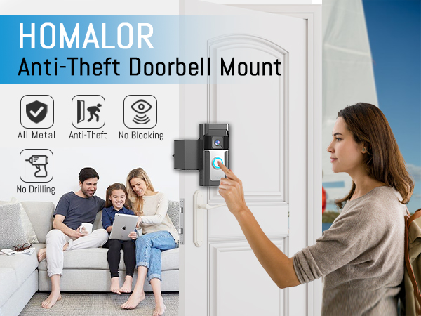 ring doorbell anti theft mount all metal