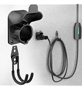 EV Charger Holder Wall Mount J1772 Charging Cable Organizer Heavy Duty &amp; No Cable Cutting Electri...