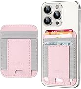 Phone Card Holder, Leather Phone Wallet Stick On, Stronger Adhesive Card Holder for Back of Phone...