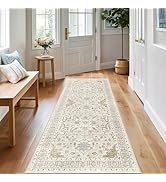 Madane Washable Runner Rug - 2x6 Rug Runners for Hallways 6 Foot Non Slip Vintage Kitchen Runner ...