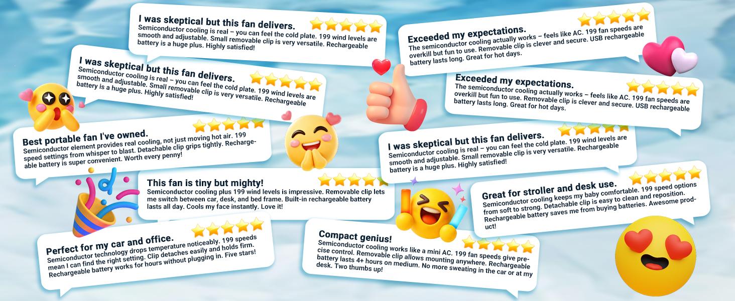 2026 Mini Portable Car Clip on Air Conditioner Fan