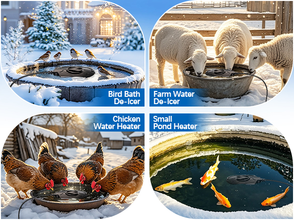 bird bath heaters for outdoors in winter