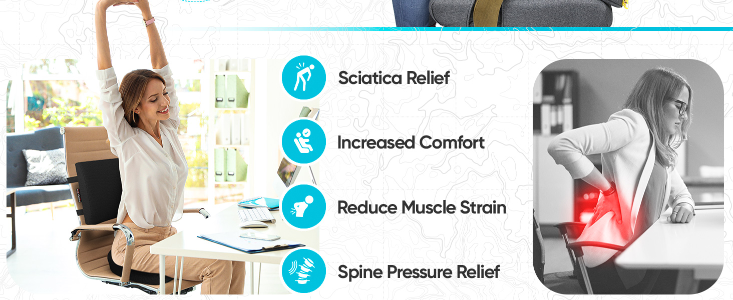 person having neck pain, upper back and middle back, lower pain caused by sitting a lot of hours.