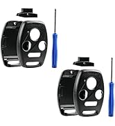 Cutting NOT Required - 2 Key Fob Keyless Entry Remote Shell Case &amp; Pad fits Honda 2003-2012 Accor...