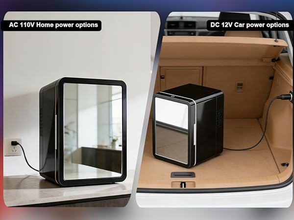 portable mini fridge ac dc power