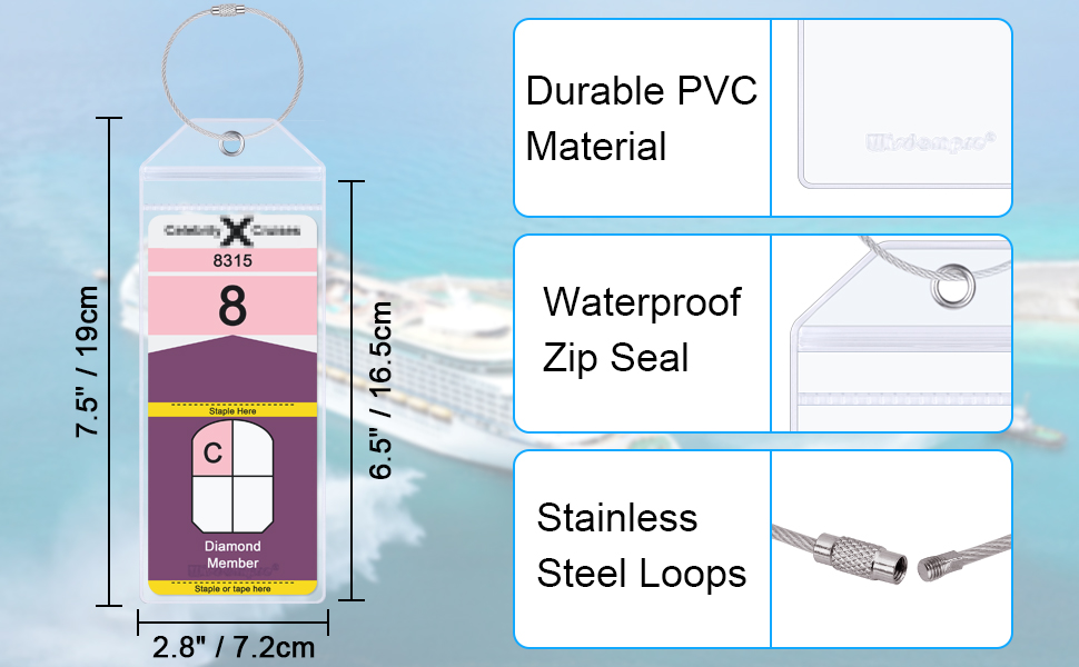 waterproof luggage tags