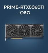 ASUS The SFF-Ready Prime GeForce RTX 5060 Ti 8GB GDDR7 OC Edition Graphics Card (PCIe 5.0, 8GB ...