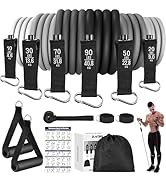 Zacro Resistance Bands for Working Out, 270 lbs Heavy Resistance Bands with Handles, Exercise Ban...