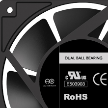 AC Infinity AIRPLATE S2 Quiet Cooling Blower Fan System with Speed Control Home Theater AV Cabinets