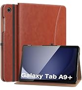 MoKo Case for Samsung Galaxy Tab A9 Plus 11" 2023 (SM-X210/SM-X216/SM-X218), PU Leather Multi-Ang...
