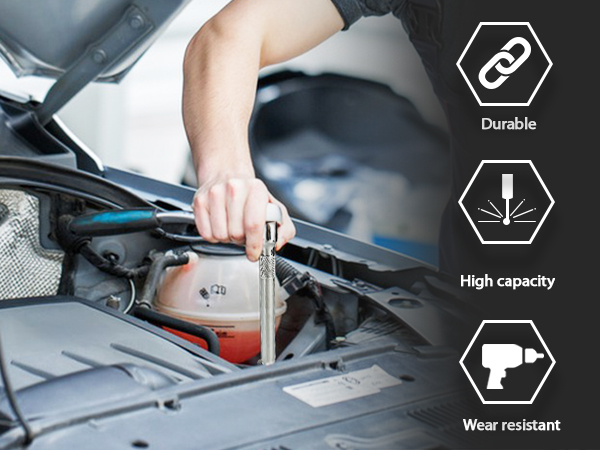 44Pcs 3/8” Drive Impact Socket Set, Drive Master Socket Set,Drive Bit Set Extension