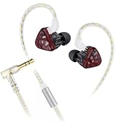 Herdslive YOLO in-Ear HiFi Wired Monitor Headphones with Mic, 10mm Dynamic Driver IEM Gaming Earb...