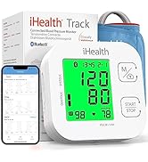 iHealth Track Smart Upper Arm Blood Pressure Monitor with Wide Range Cuff That fits Standard to L...