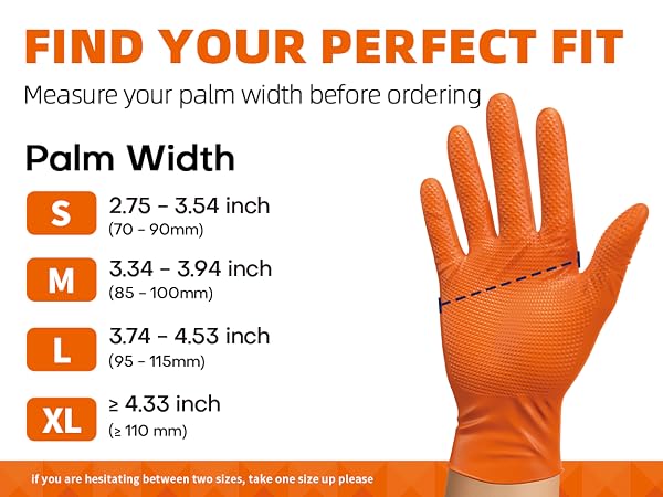 Gloves Size Chart