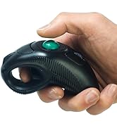 YUMQUA Finger Handheld Mouse, Trackball Mouse Wireless, 2.4GHz USB Wireless Fingertip with Roller...