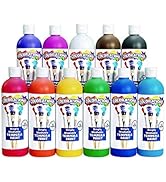 Colorations - SWT16 Simply Washable Tempera Paints, 16 fl oz, Set of 11 Colors, Non Toxic, Vibran...