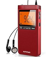AM FM Portable Radio Personal Radio with Excellent Reception Battery Operated by 2 AAA Batteries ...
