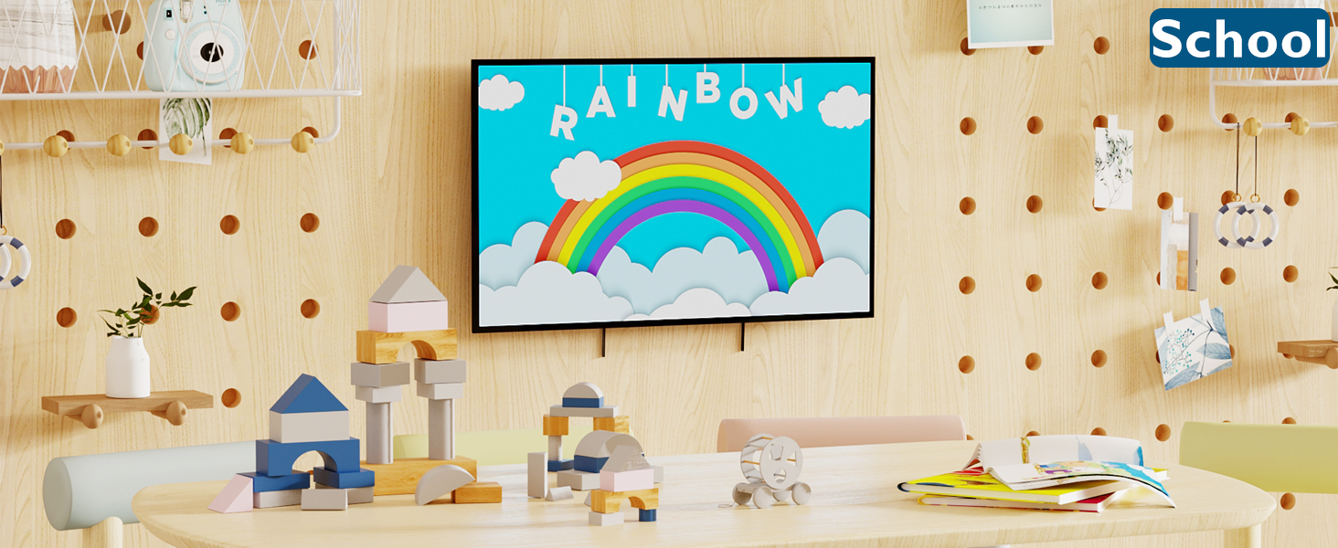 a picture frame with a rainbow on it.