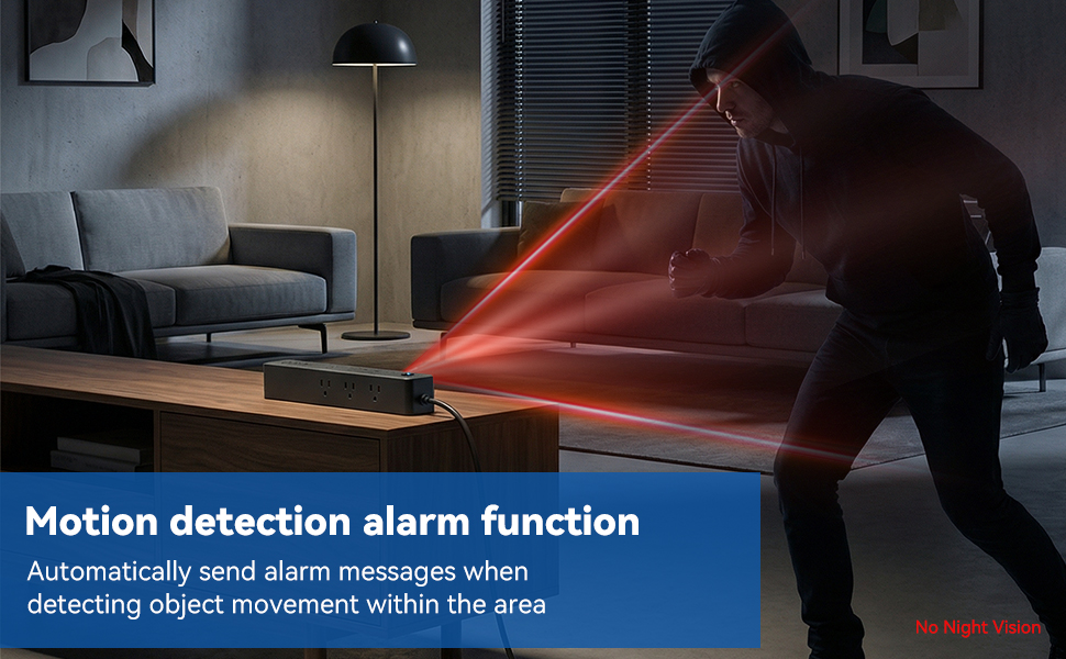 Motion detection alarm function