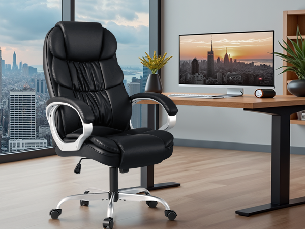 black office chair