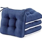 BETU Chair Cushions for Dining Chairs Set of 4,3.5" Thick Outdoor Indoor Chair Pads with Ties,Non...