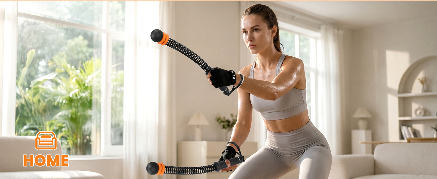 Ropeless Battle Ropes Adjustable Weight, Cordless Battle Ropes for Home Gym