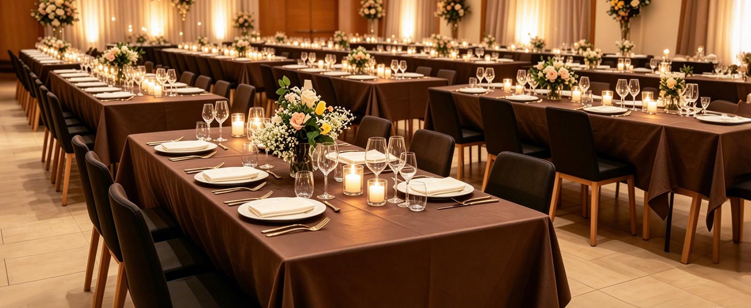 Brown Tablecloth