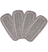 CLEANHOME Microfiber Mop Pads 4 Pieces for Floor Cleaning,Fit CLEANHOME Dust Mop: B09PBPGSJ3, Twi...