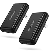 Slim USB Wall Charger, Pofesun 2 Pack Dual Port Wall Charger Adapter, Flat USB Charger Block with...