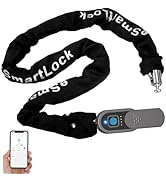 Anweller Fingerprint Bike Chain Lock, 3.3 ft Long Durable 0.31 inch Thick Heavy Duty Anti-Theft W...
