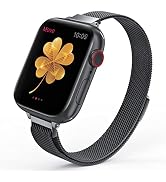 MARGE PLUS Slim Milanese Loop Compatible with Apple Watch Band for women 40mm 41mm 38mm 44mm 45mm...
