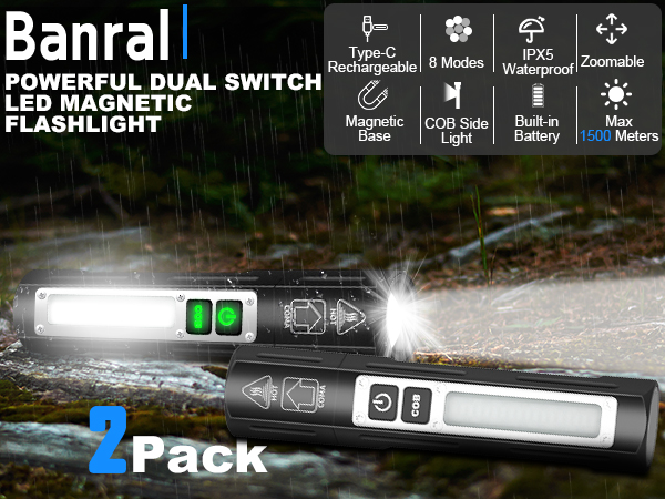 POWERFUL MAGNETIC FLASHLIGHT