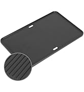 Cast Iron Grill Griddle for Weber Go-Anywhere Charcoal and Gas Grill, Flat Top Griddle Replaces 8...