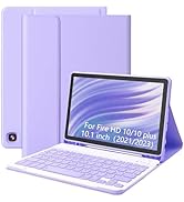 XCHYTECHER Keyboard Case for Fire HD 10/10 Plus 10.1 inch, Detachable Keyboard with Type-C...