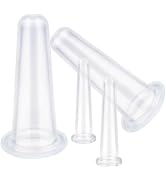 Xinjincang 4Pcs Massage Cupping Set Silicone Mini Facial Cups Face Massager Helper Skin Care Neck...