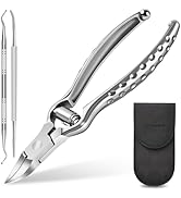 Podiatrist Ingrown Toenail Clippers for Thick Nails, Heavy Duty Toenail Clippers for Seniors with...
