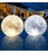 Cootway Full Moon Floating Pool Lights - 15" Inflatable Waterproof Solar Pool Lights that Float, ...