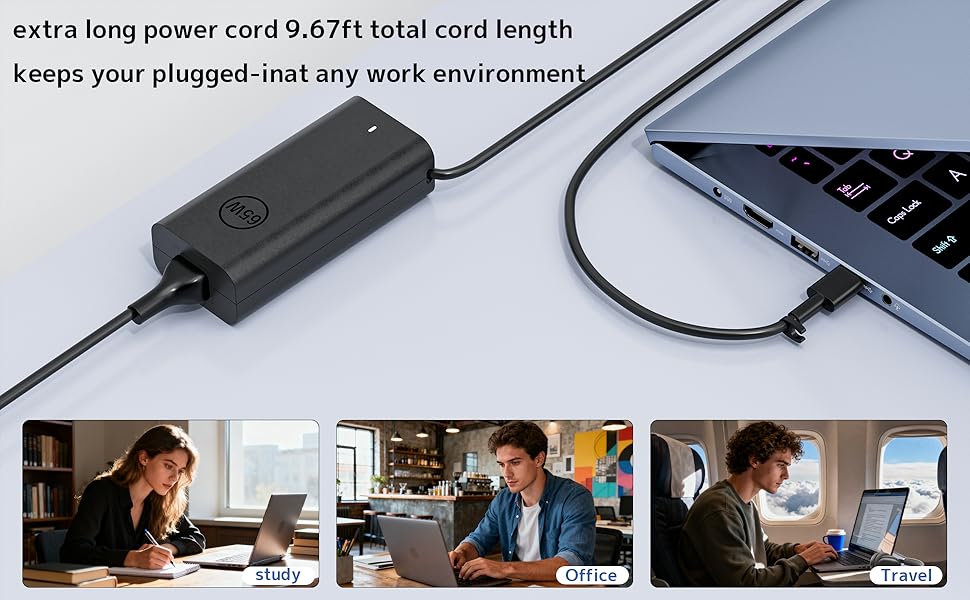 Extra-long power cord