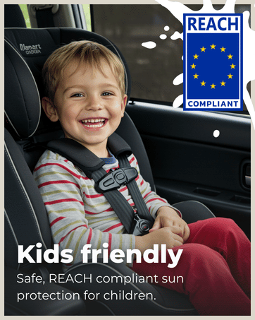 caramaz self adhesive sunshade with kids friendly designs