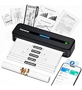 Phomemo Portable Printers Wireless for Travel, Inkless Portable Thermal Printer for Phone Laptop,...