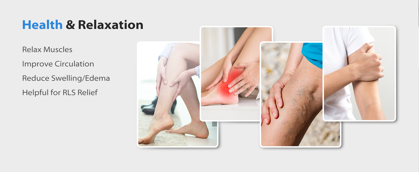 leg massager for circulation and pain relief