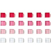 Zreal Refrigerator Magnets - Colorful 24 Pack Fridge Magnets, Glass Magnet with Cute Decorative D...