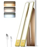 EZVALO 16.5-inch Under Cabinet Lighting, 3 Color Temperatures, 4000mAh Rechargeable Motion Sensor...